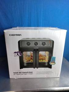 lot 2 image: Chefman Toast-Air French Door 26-Quart Air Fryer  Oven.