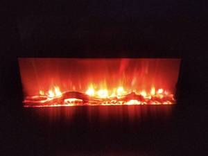lot 23 image: 42 Wall Mount Linear Electric Fireplace with Remote