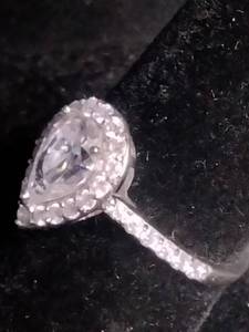 lot 51 image: Morgan & Paige Rhodium Over Sterling Silver 1.0 ct tw Lab Grown Diamonds - Size 8