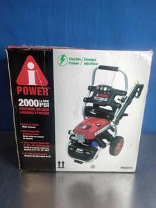 lot 68 image: A-iPower 2000 PSI Electric Pressure Washer.