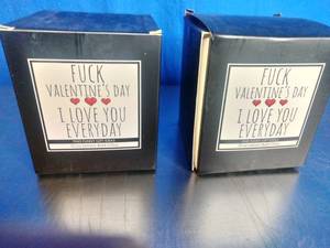 lot 77 image: F#CK VALENTINES DAY I LOVE YOU EVERYDAY.