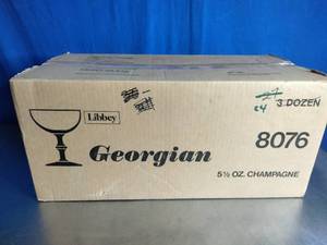 lot 84 image: New Georgian 5.5 OZ. Champagne Glasses