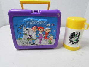 lot 112 image: Vintage Jetsons Lunch Box with Jetson Thermos