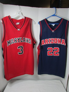 lot 188 image: Vintage College Basketball Jerseys