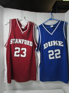 lot 189 image: College Basketball Vintage Jerseys