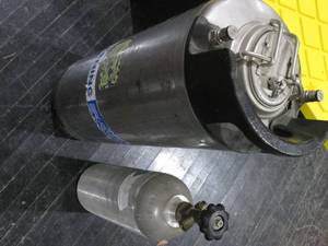 lot 170 image: Empty 5-gallon carbonation tank wit...