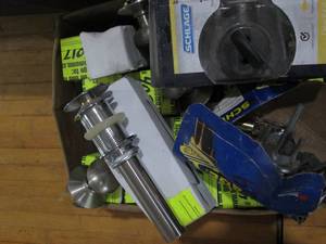 lot 171 image: Variety of door handles and drain a...