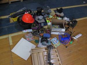 lot 180 image: Lot of random decor, tools toys and...