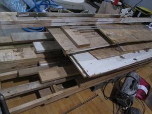 lot 193 image: Unassembled Wood climbing tower wit...