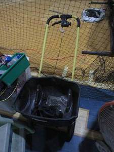 lot 195 image: YardWorks walk-behind seedfertiliz...