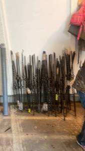 lot 10 image: Large variety of Decorative Wrought Iron Stair Balusters and Spindles 60pcs