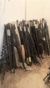 lot 12 image: Over 150 Decorative Iron Stair Balusters and Spindles
