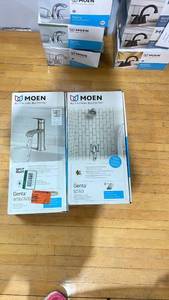 lot 51 image: Moen Genta Bathroom Faucet and TubShower Trim Kit Set