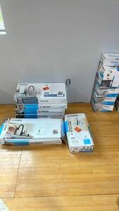 lot 53 image: Lot of 5 Moen Kitchen and Bath Fixtures with Showerhead