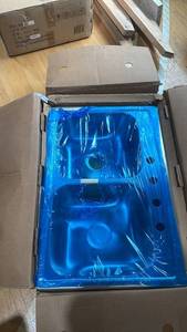 lot 55 image: Stainless Steel Double Bowl Kitchen Sink