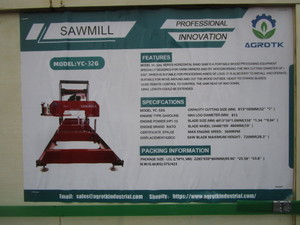 lot 7 image: Agrotk YC-32G Sawmill