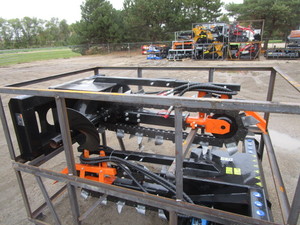 lot 10 image: Mower King 48 Skid Steer Trencher