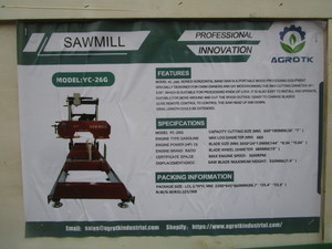 lot 47 image: Agrotk YC-26G Sawmill