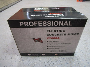 lot 80 image: X2600A Electric Concrete Mixer