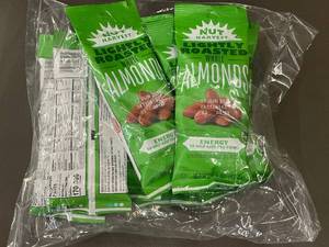 lot 13 image: MA 4 - Nut Harvest Lightly Roasted Whole Almonds Bulk Snacks, 8 pack