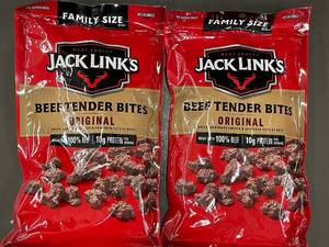 lot 186 image: UT 3 - Jack Links Beef Tender Bites Original 10 oz (2 Bags), Best By 12292025