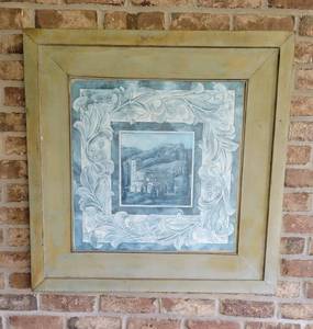 lot 83 image: Metal Framed Tuscan Countryside Print