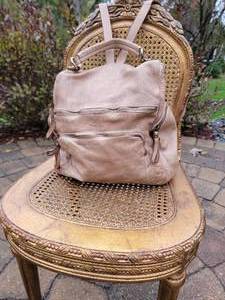 lot 46 image: Bolsa Nova Nude Leather Backpack