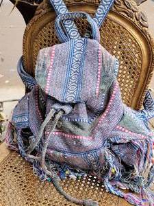 lot 50 image: Boho Braided Fringe Backpack, as