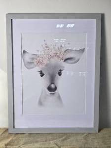 lot 158 image: Adorable Fine Art Print - Doe with Floral Crown