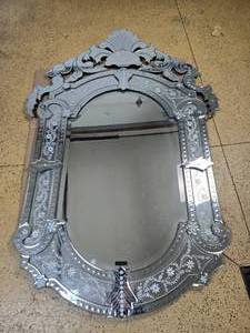 lot 10 image: Dazzling Venetian Style Wall Mirror
