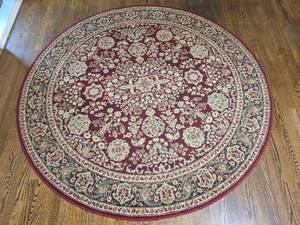 lot 76 image: Persian Tabriz Style Round Area Rug
