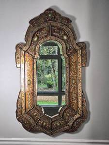 Stunning Reverse Painted Accent Mirror