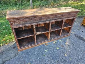 lot 27 image: Jacobean Victorian Console Bookcase
