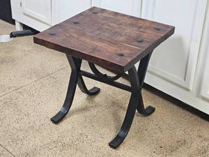 lot 64 image: Iron Frame Campaign Side Table