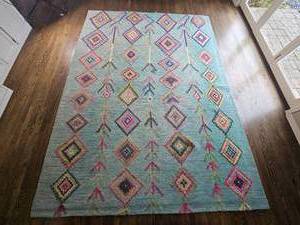 lot 66 image: San Migel Moroccan Tufted Area Rug