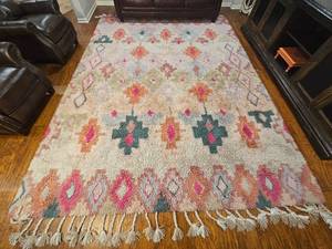 lot 69 image: Pop Art Anthropologie Wool Area Rug