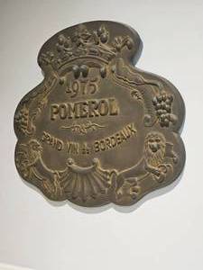lot 172 image: Decorative Resin Pomerol Grand Vin de Bordeaux Plaque