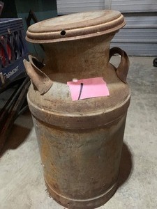 Cream cans, misc