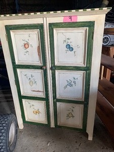 lot 9 image: Vintage pantry cupboard
