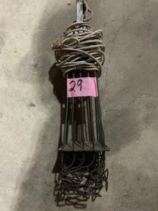 lot 29 image: Chimney cleaner, roll of bird block mesh