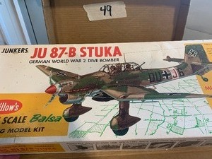 lot 49 image: German WW2 Dive bomber balsa kit