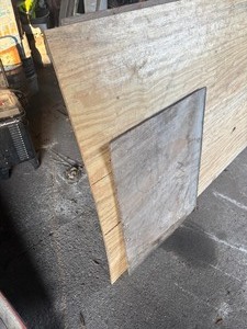 lot 97 image: 2 4x8 sheets ply wood and one part sheet