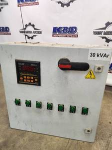 lot 3 image: CELEC 30 kVAR Automatic Power Factor Correction Panel
