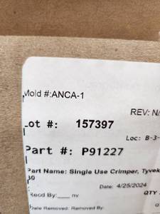 lot 11 image: Tyvek Pouches-24x30 Heat Seal