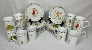 lot 98 image: Vintage Department 56 Patience Brewster Holiday Tableware