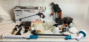 lot 68 image: Worx Cordless Pressure WasherCordless Scrubber Bundle