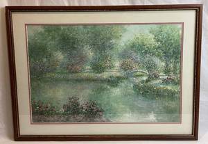 lot 57 image: Bridges and Blossoms Vivian Hollan Swain Print 595950