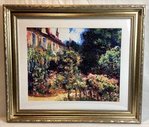 lot 56 image: Giverny, The House from the Garden by Claude Monet Framed Print