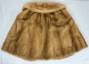 Vintage Blonde Honey Mink Capelet