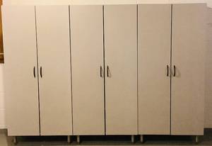 lot 65 image: 3 Storage Cabinets with Doors